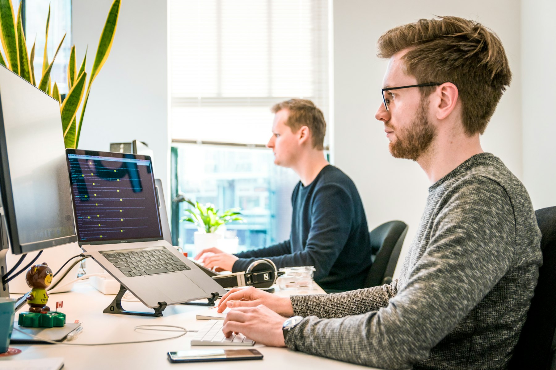 Network operations team at work